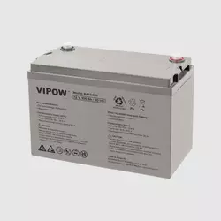Акумулятор гелевий для ДБЖ та інверторів 12V 100Ah VIPOW BAT0420 Акумулятор гелевий для ДБЖ та інверторів 12V 100Ah VIPOW BAT0420