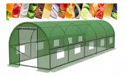 Парник теплиця 8x3x2 м, зелений Garden Line TUN5620 Парник теплиця 8x3x2 м, зелений Garden Line TUN5620