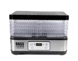 Сушарка для овочів та фруктів 300 Вт, з регульованими лотками Bass Polska BH-10603 Сушарка для овочів та фруктів 300 Вт, з регульованими лотками Bass Polska BH-10603