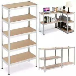 Стелаж металевий на 5 полиць 180 X 90 X 40 см 175кг MIR-RMG175 Стелаж металевий на 5 полиць 180 X 90 X 40 см 175кг MIR-RMG175