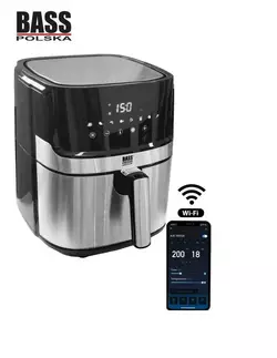 Аерогриль сенсорна фритюрниця з Wi-Fi керуванням Bass Polska BH 10876 Аерогриль сенсорна фритюрниця з Wi-Fi керуванням Bass Polska BH 10876