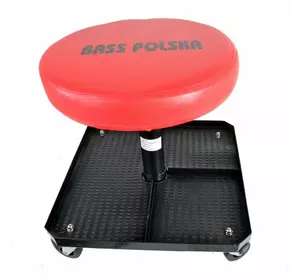 Табурет, чорний, з регулюванням висоти Bass Polska 3086 Табурет, чорний, з регулюванням висоти Bass Polska 3086