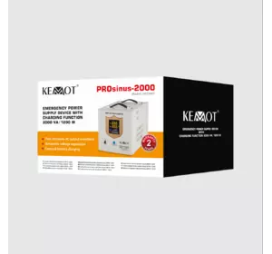 Гібридний ДБЖ/Інвертор 12V 230V 2000VA/1200W Kemot PROsinus-2000 URZ3407 Гібридний ДБЖ/Інвертор 12V 230V 2000VA/1200W Kemot PROsinus-2000 URZ3407