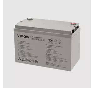 Акумулятор гелевий для ДБЖ та інверторів 12V 100Ah VIPOW BAT0420 Акумулятор гелевий для ДБЖ та інверторів 12V 100Ah VIPOW BAT0420